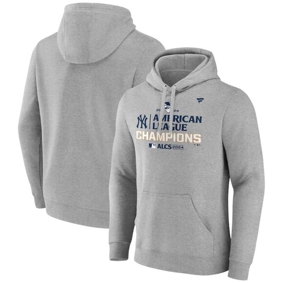 Fanatics NEW Men's New York Yankees 2024 ALCS Locker Room Hoodie Gray Large - Picture 1 of 10